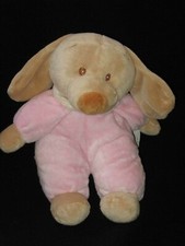 Kellytoy Puppy Dog Pink Tan Brown 10" Stuffed Animal Plush Toy Lovey