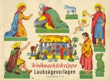LAUBS&Auml;GEVORLAGEN f&uuml;r komplette KRIPPE mit Figuren -  zum selber auss&auml;gen +++++++