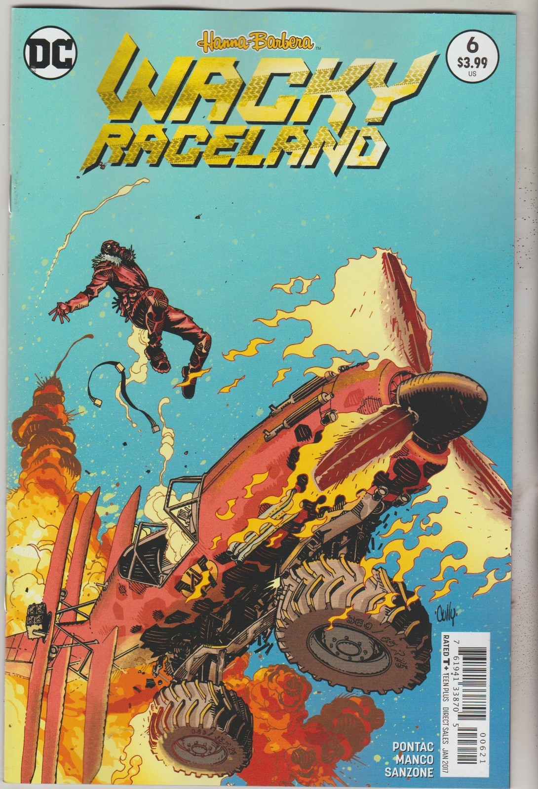 DC COMICS WACKY RACELAND #6 JANUARY 2017 VARIANT 1ST PRINT NM