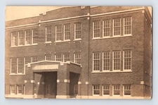 Postcard RPPC Iowa Des Moines IA Township School 1918 Posted Waterloo Divided