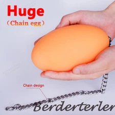 Soft Oversized Egg Huge Luminous Anal Dilator Silicone Anal Ball Big Butt Plugs