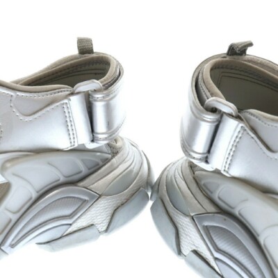 BALENCIAGA Track Sandal Low Cut Shoe Mule Silver 617542 Size: 42