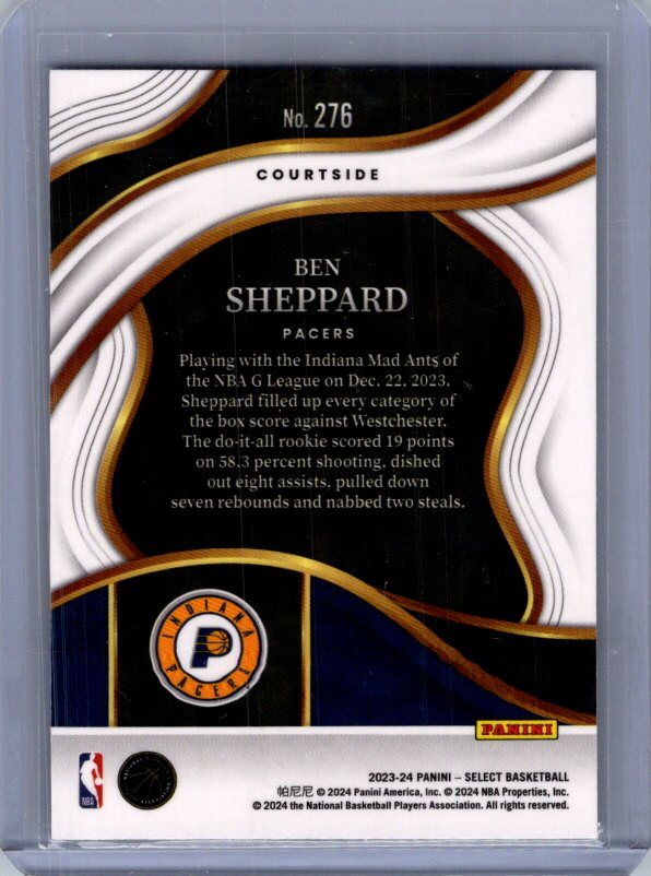 2023-24 Panini Select #276 Ben Sheppard Blue (Retail Base) | eBay