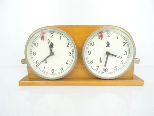 MOM Vintage Chess Clock Hungarian 1950s