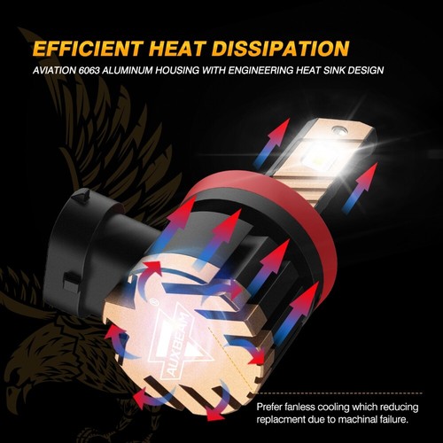 Kit de bombillas antiniebla LED AUXBEAM H11/9005/9006/9145/5202 DRLM blancas/amarillas - Imagen 6 de 20