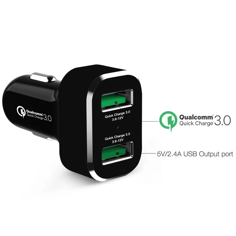CARICABATTERIA AUTO CAR CHARGES RAMMOUNT RAM-GDS-CHARGE-USB2QCCIG con 2 USB 3.0 - Immagine 2 di 4
