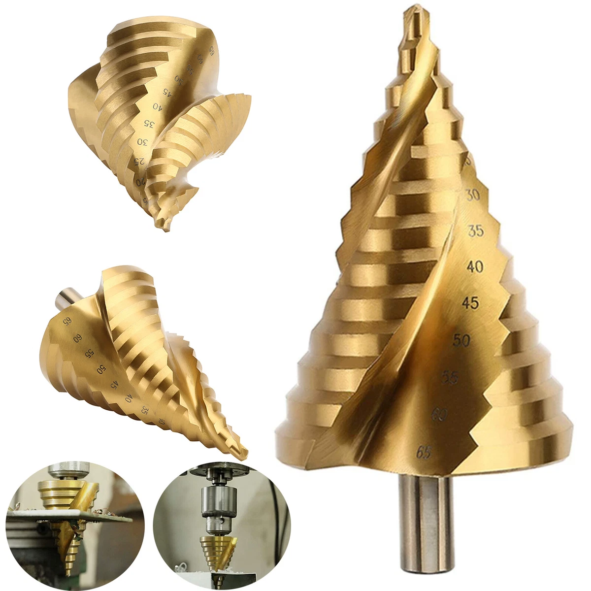 Large step drill bit sale