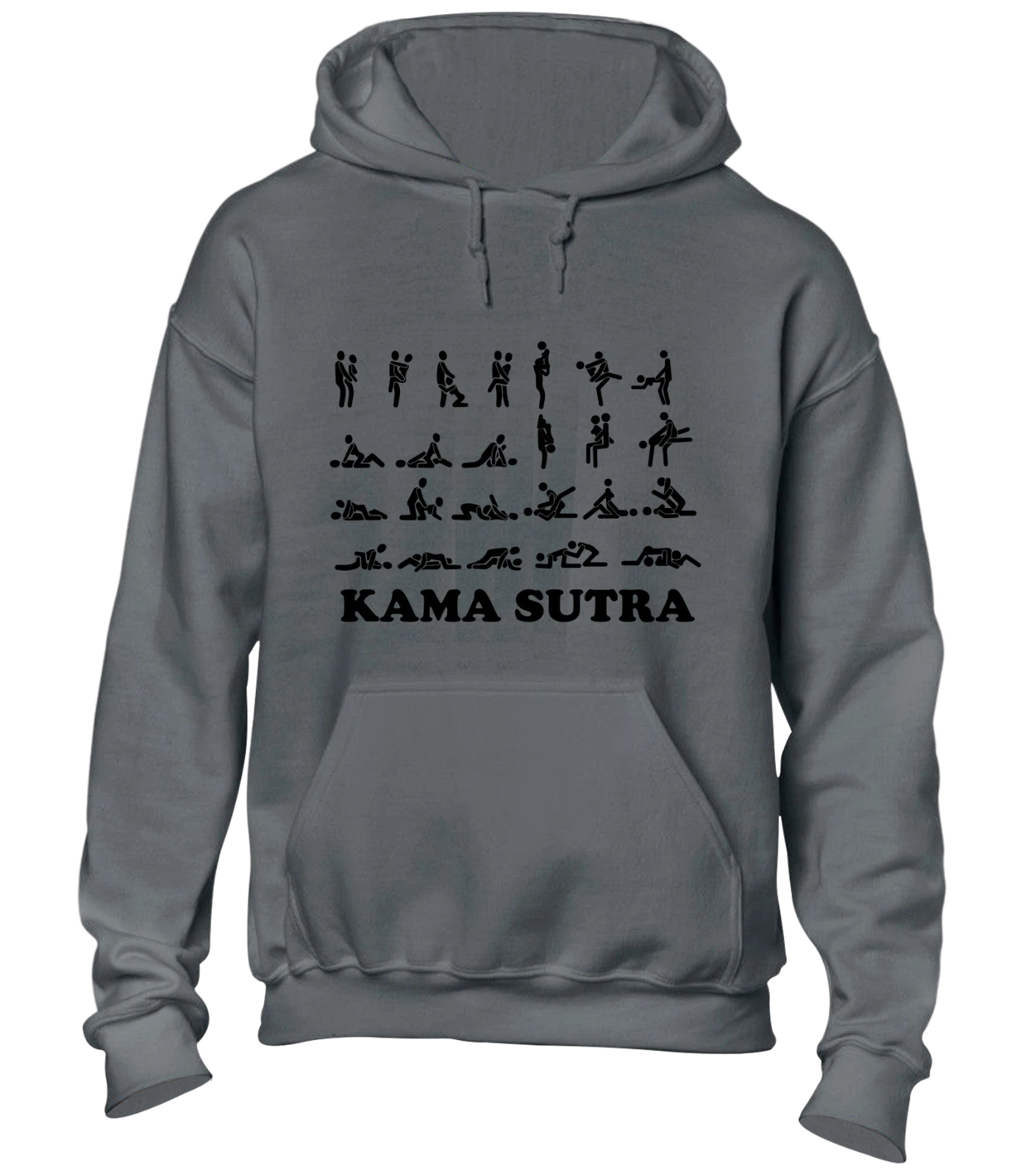 RHUDE FELPA CON CAPPUCCIO KAMA SUTRA DIVERTENTE POSIZIONE SESSUALE TOP SCHERZO RUDE DESIGN COMMEDIA NUOVA