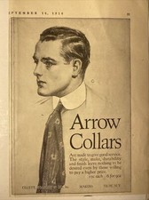 1916 VTG 5 ADS ARROW COLLARS Sunset System Champion Firestone Vintage Colliers