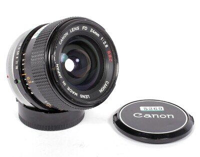 Canon キヤノン FD 24mm f2.8 S.S.C. Canon FD 24mm F2.8 S.S.C. lens for Canon FD FDn mount cameras