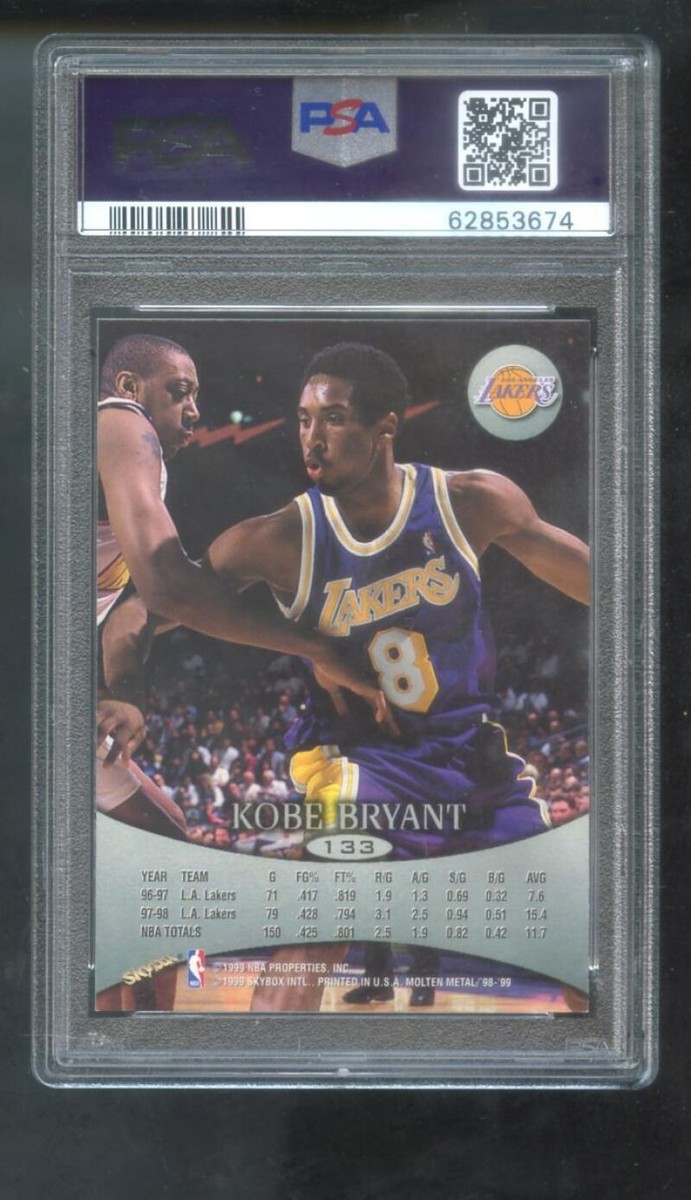 1998-99 Skybox Molten Metal #133 Kobe Bryant PSA 9 Graded