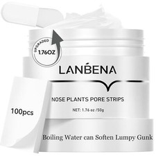 LANBENA Nose Strips for Blackheads 1.76 Oz , 100 Pcs Nose Plants Pore Strips, B