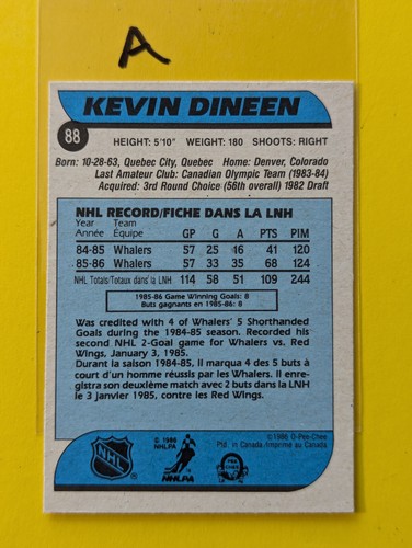 1986-87 O-Pee-Chee NHL Hockey Cards OPC U-Pick 1 - 126 Complete your Set. - Picture 267 of 371