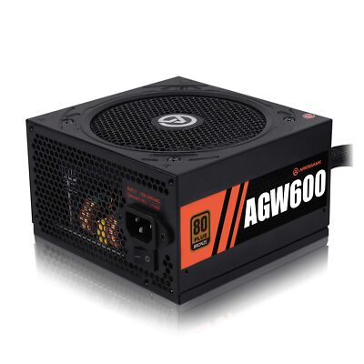 Power Supply 600W 80+ Bronze Certified PSU (ARESGAME, AGW600) AGW 600watt