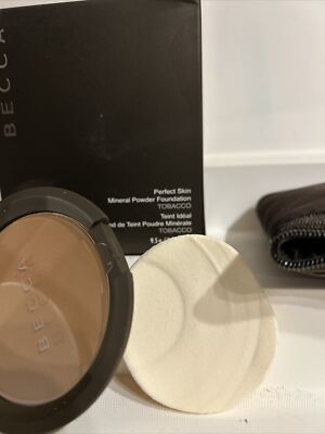 becca tobacco foundation BECCA Perfect Skin Mineral Powder Foundation - TOBACCO NEW