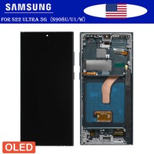 US Small OLED For Samsung Galaxy S22 Ultra S908U/W LCD Display Screen Assembly