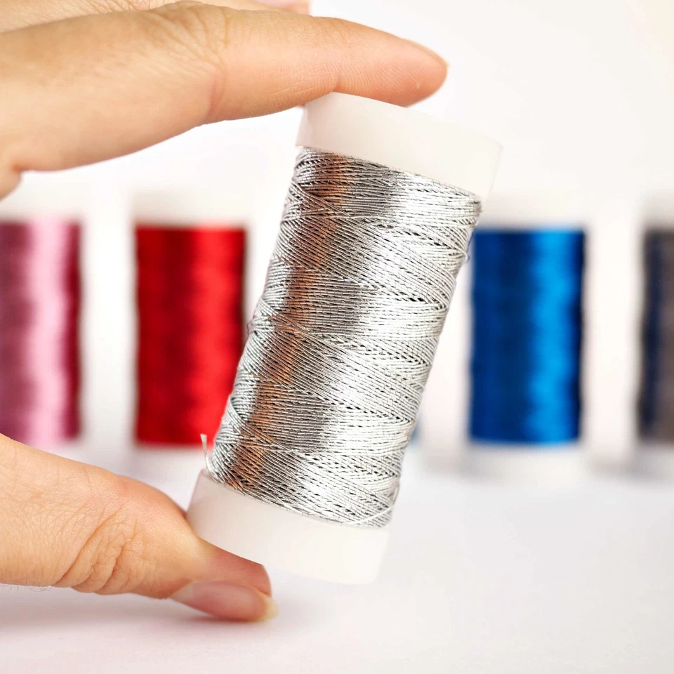 Metallic Thread Lurex for Embroidery, Lacemaking, Cross Stitch Tatting, Goldwork - Image 3 of 4