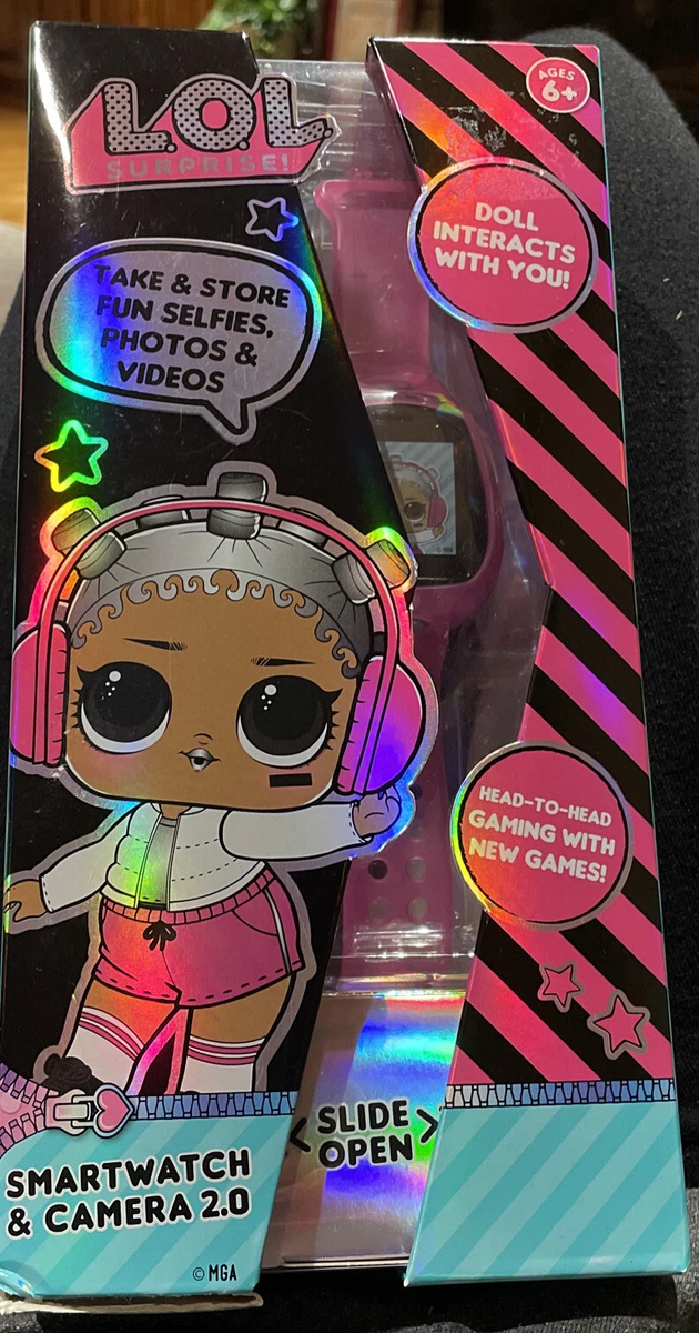 LOL Surprise Smartwatch & Camera 2.0 w Head-to-Head Gaming, Motion-Activated Selfies, Games, Pedometer, Splashproof, Wireless Connectivity, Gift for Kids, Smart Watch for Girls and Boys Ages 4 5 6+ : Electronics