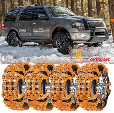 6X Wheel Snow Tire Chain Anti Skid Winter Emergency Mud Rain For Ford Expedition