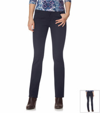 NEW CHAPS NAVY BLUE  COTTON CAREER  PANTS SIZE 14 SIZE 16