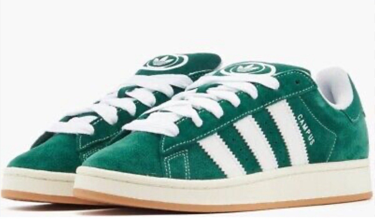 ★adidas★ Campus 00s Green H03472 adidas Campus 00s Dark Green Cloud White Sneakers H03472