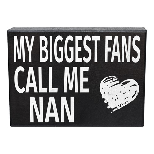 JennyGems Nan Gifts, My Biggest Fans Call Me Nan Sign, Birthday Gifts for Nan - Picture 7 of 9