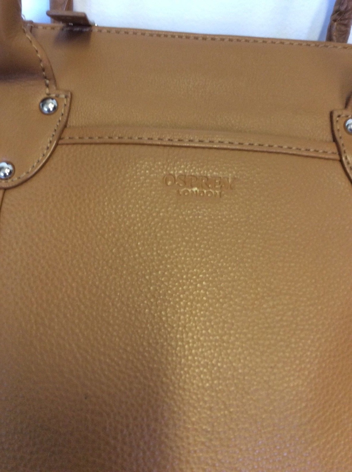 OSPREY TAN LEATHER SHOULDER BAG eBay