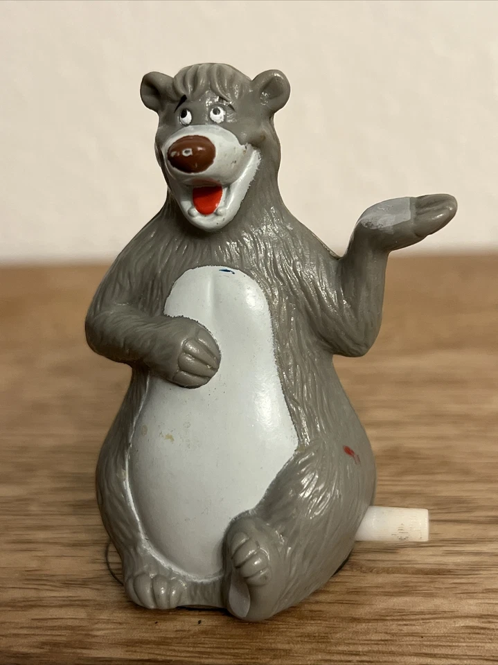 BALOO DISNEY EL LIBRO DE LA SELVA CUERDA 3” FIGURA DE ACCIÓN JUGUETE DE PLÁSTICO (USADO) Foto 3 de 4