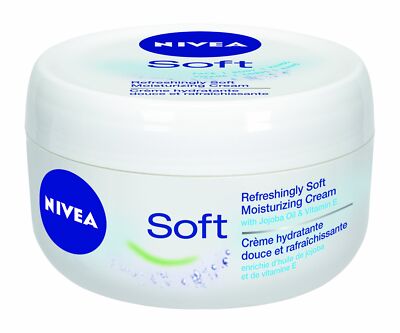 Nivea Soft Moisturizing Cream 6.8 Ounce Pack of 3 Jojoba Oil and Vitamin E