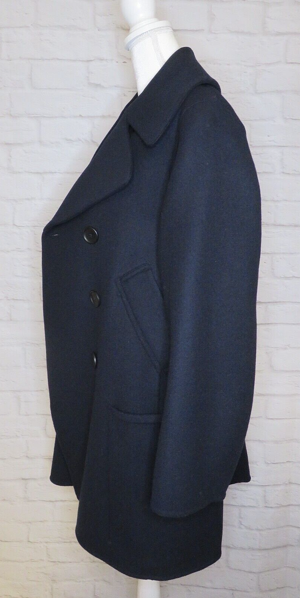 Jil Sander +J Women's Oversized Double Face Uniqlo Peacoat