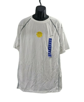 SPEEDO® Men's M L White UV Protection Rashguard Swim Tee NWT SPEEDO® Men's M L White UV Protection Rashguard Swim Tee NWT