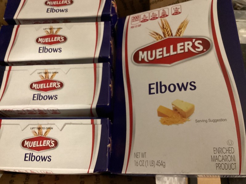 LOT/PACK of 6 Mueller's Elbows, 16oz per box *MANUFACTURED* 2024 BBD 2026