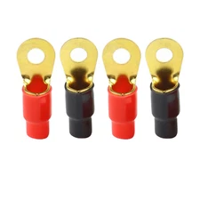 Car Audio Wire Ring Terminals Copper Amplifier Cable Lug Connector with Tube Lot
