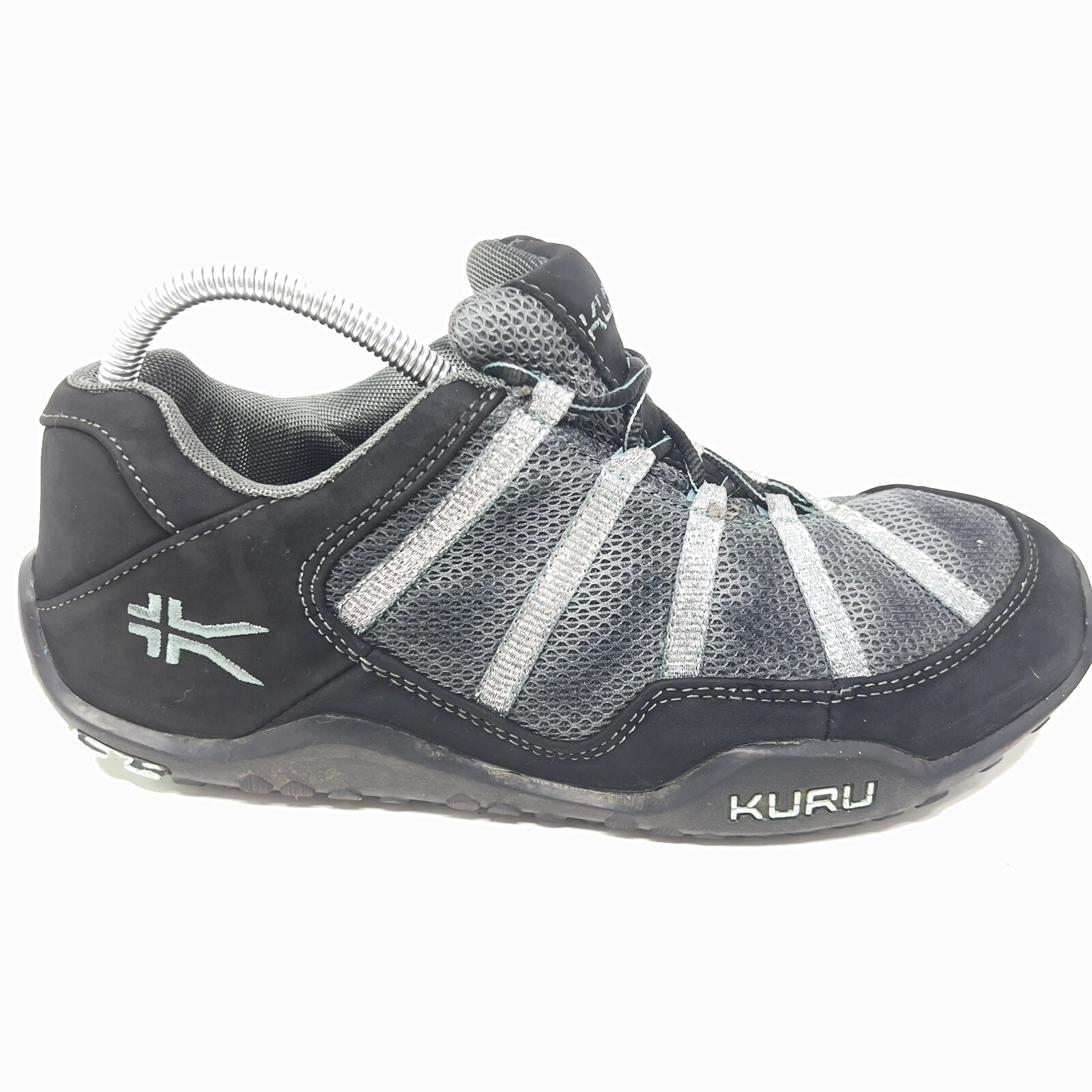 Kuru Chicane Womens Size 10.5 Black Silver Teal Casual Trail Hiking Walking Shoe