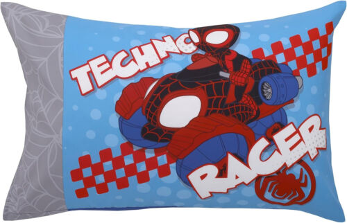 Spidey Toddler Cot Bed 4Pc Comforter Quilt Sheet Set Boys Spider Man Blue - Picture 3 of 7
