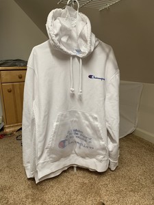 white champion hoodie ebay