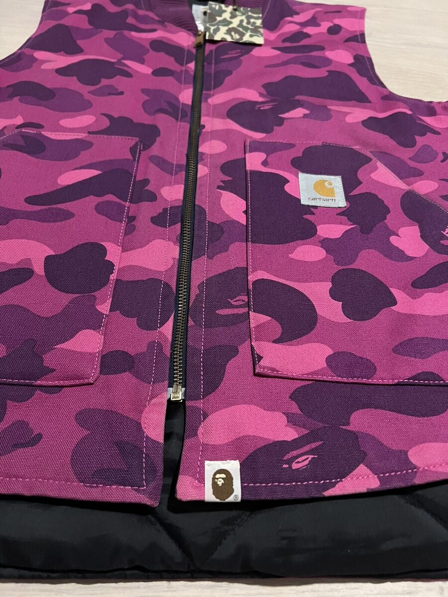 A Bathing Ape Bape x Carhartt Purple Camo Vest DS | eBay A Bathing Ape Bape x Carhartt Purple Camo Vest DS | eBay