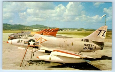 Plane at U.S. Naval Station Roosevelt Roads Ceiba PUERTO RICO Postcard