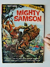 Mighty Samson #1 Painted Cover Art Origin & 1st App Gold Key Comics 1964 4.0