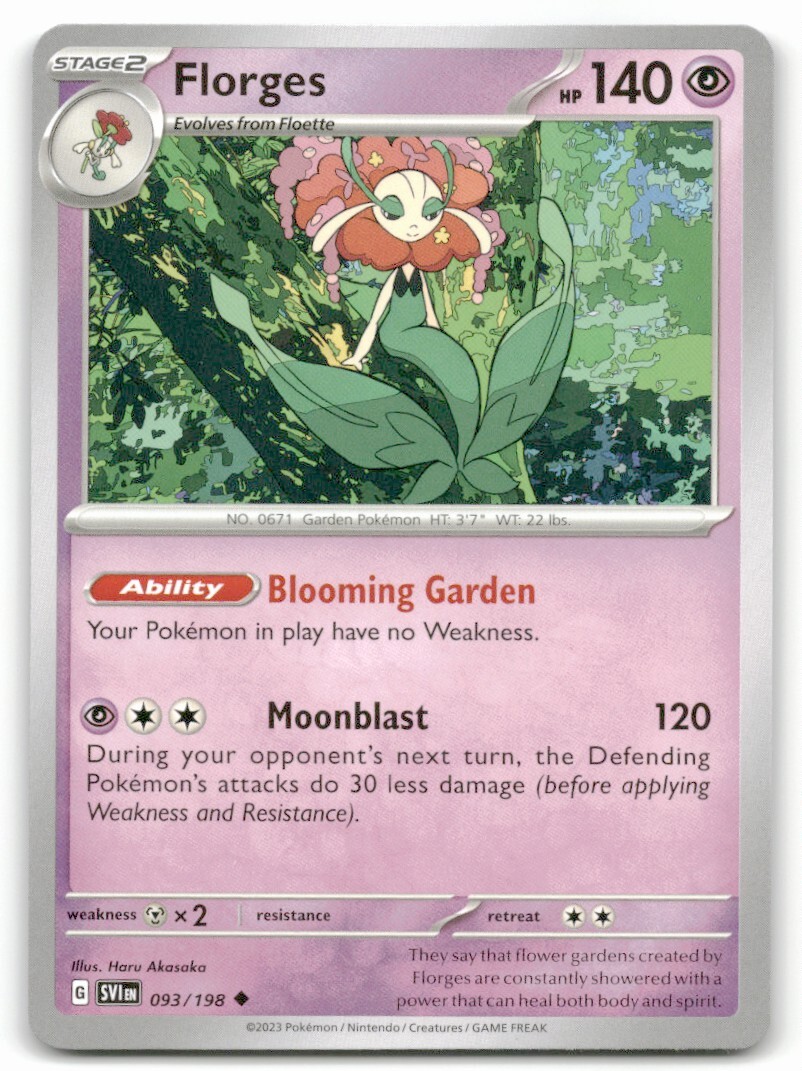 Pokemon Trading Card TCG Florges #093