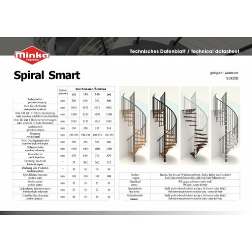 Interior Spiral Effect Smart Grey Beech 160cm - Picture 9 of 9