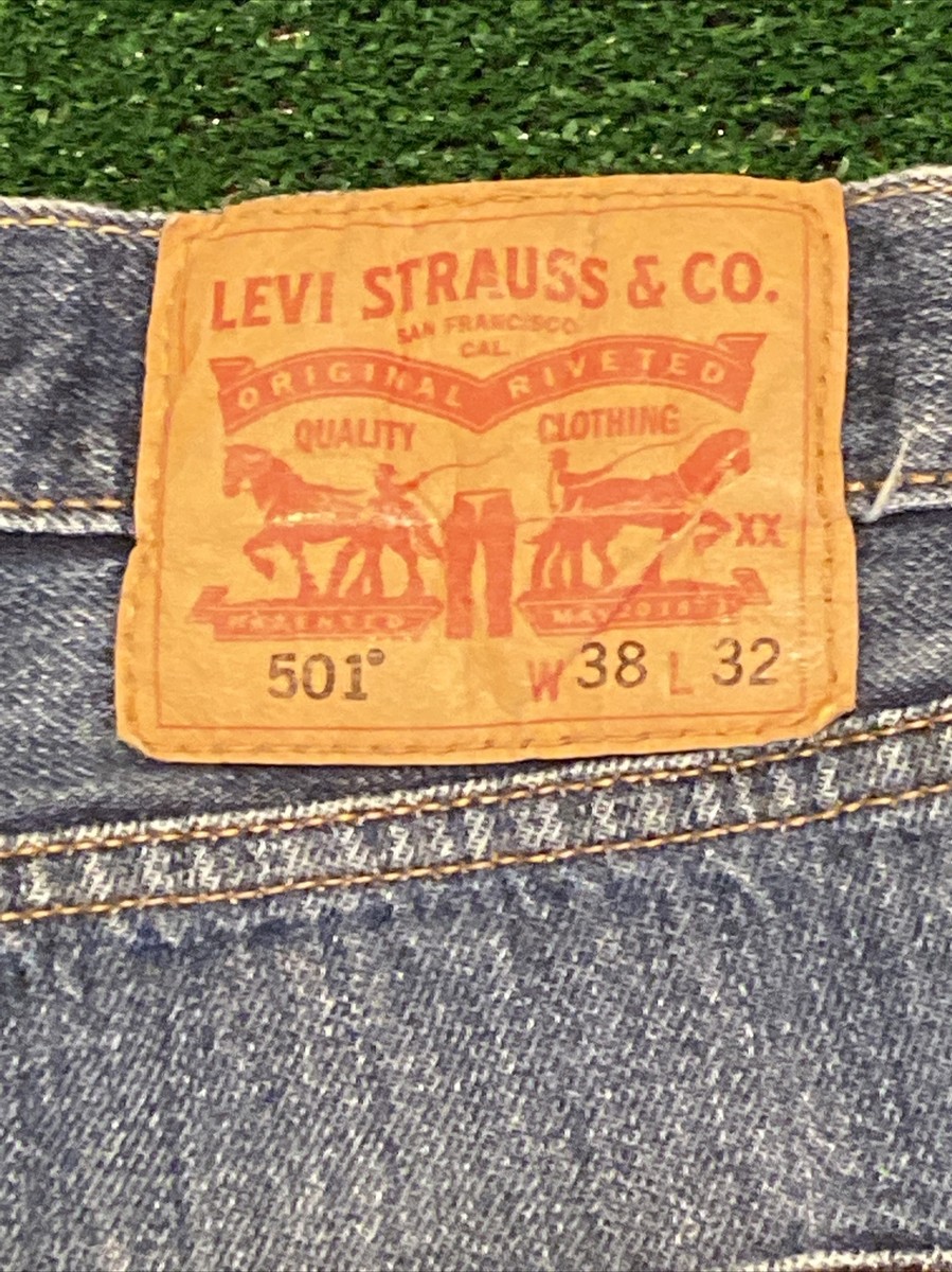 Vintage Levi's Blue Jeans 501XX Sz Mens W38 X L32 Original