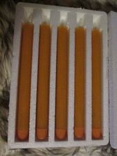 LED Stabkerzen - HSE - 5 Stk. Zimtfarben - Neu