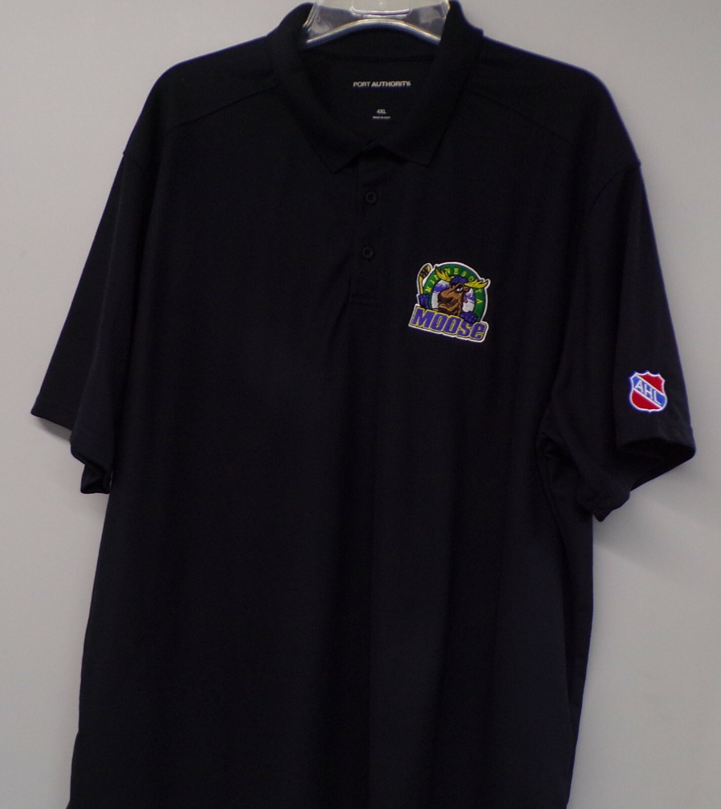 Minnesota Moose Defunct AHL Hockey Mens Embroidered Polo XS-6XL, LT-4XLT New