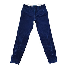 Ralph Lauren Corduroy Pants 2 Navy Blue Equestrian Riding Style