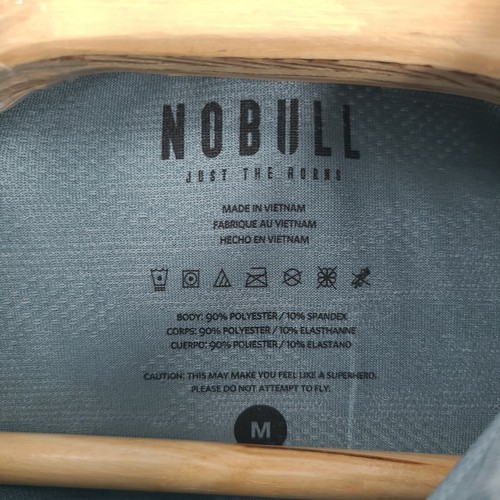 NoBull Shirt Mens Medium Blue Camo Polo Polyester Golf Athletic Gym Workout - Picture 4 of 7
