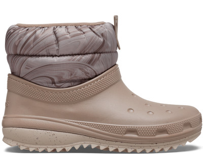 Crocs Unisex Classic Neo Puff Shorty Boot Clog - Mushroom