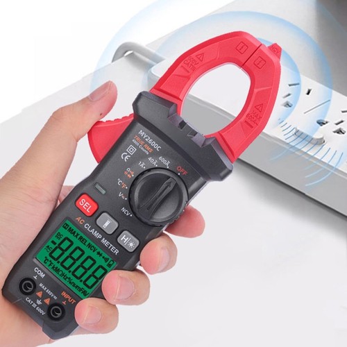 Digital Clamp Meter 0-600V 600A Current True RMS Ammeter Pliers Multimeter - Picture 7 of 8
