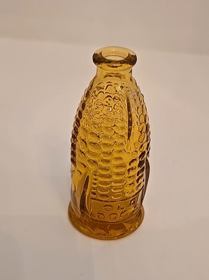 Vintage Wheaton miniature bottle Old Doc's Cure corn cob amber 3'' NO CORK