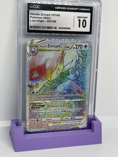 Pokemon Lost Origin Secret Rare Hisuian Zoroark VSTAR 203/196 CGC 10 Gem Mint